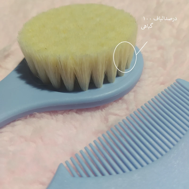 عکس شماره 6 : ست شانه و برس کودک پیکولا مدل natural type-2022