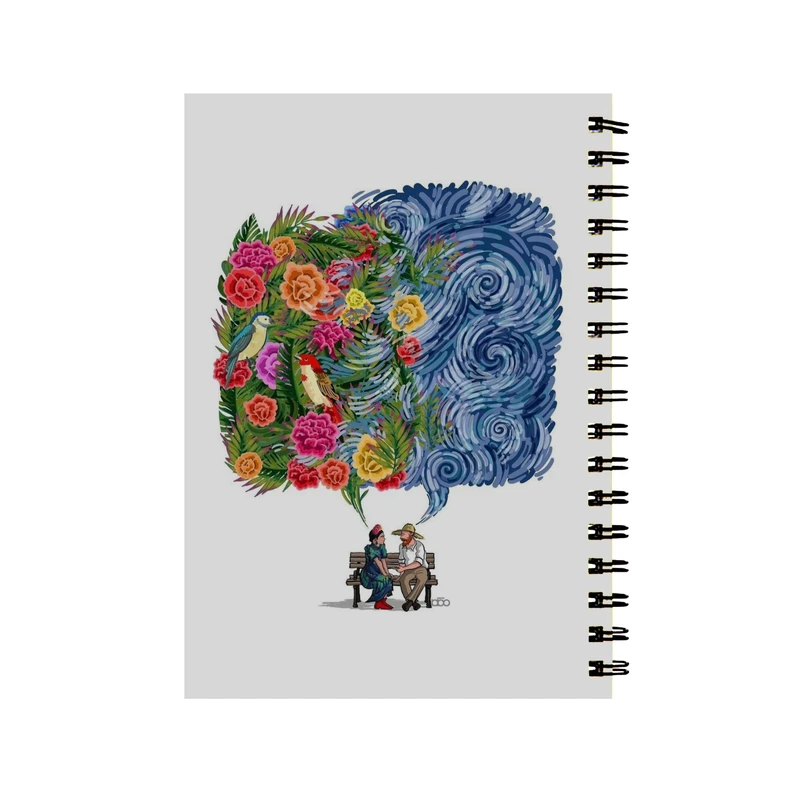 دفتر مشق 50 برگ طرح ونگوک و افکار کد 2376