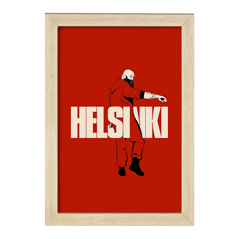 تابلو خندالو مدل هلسینکی سریال خانه ی کاغذی کد F1713