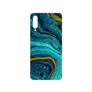 MAHOOT Turquoise marblewith golden streaks Cover Sticker for Samsung Galaxy A50s