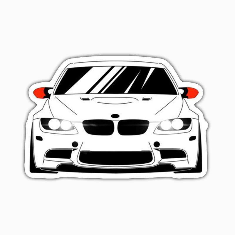 استیکر لپ تاپ و موبایل بووم طرح ماشین مدل BMW M3 کد ZX012