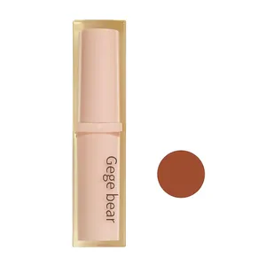 رژ لب جامد براق گه گه بیر مدل کریستالی رنگ قهوه ای شماره 01