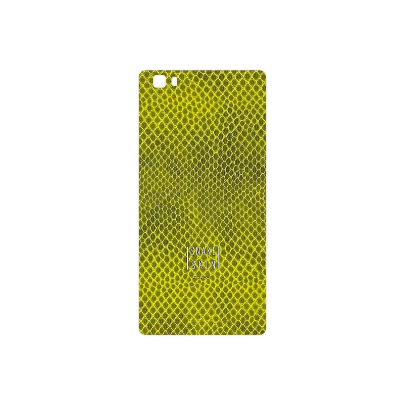 برچسب پوششی ماهوت مدل Yellow Snake Skin مناسب برای گوشی موبایل هوآوی P8 Lite