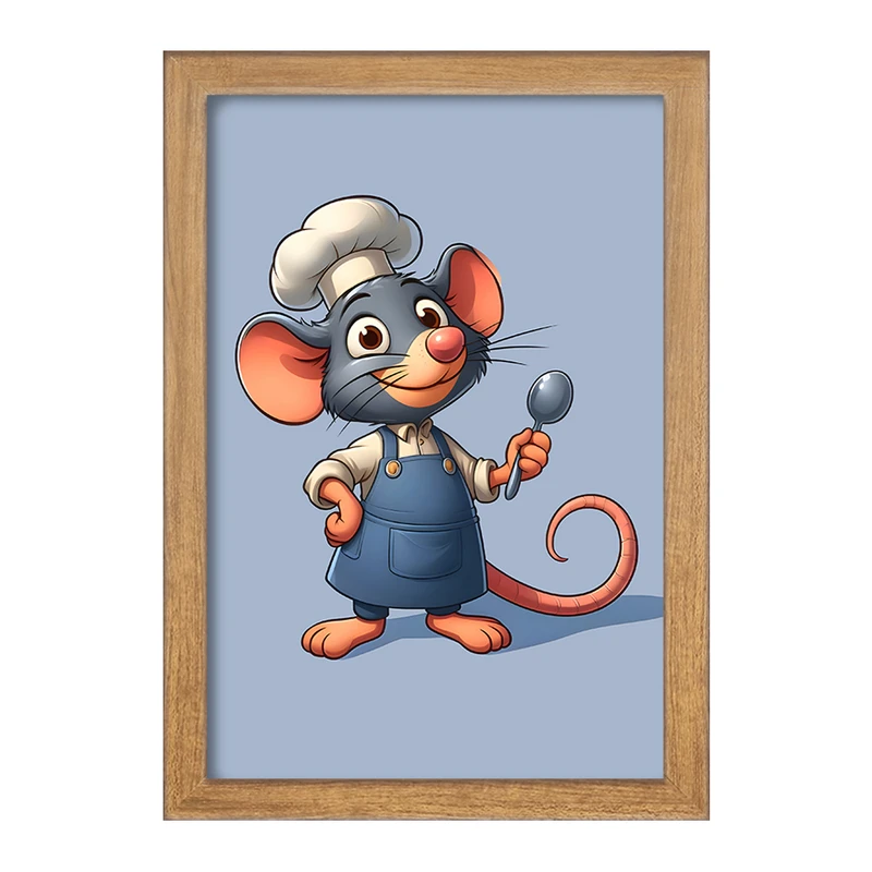 تابلو خندالو مدل موش آشپز کد F7745