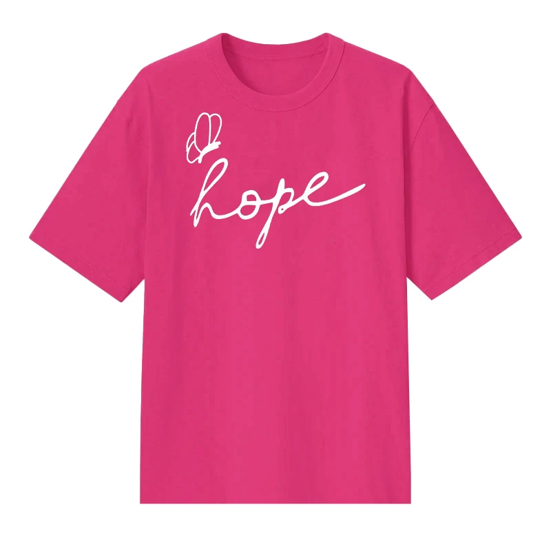 تی‌شرت لانگ آستین کوتاه زنانه مدل Hope کد A1083-P