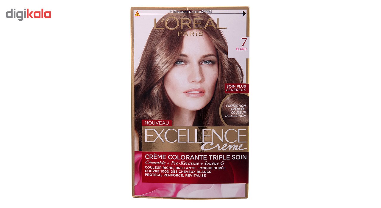 کیت رنگ مو لورآل مدل Excellence شماره 7 thumb 1 1