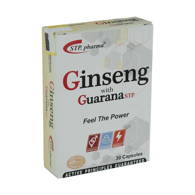 کپسول جینسینگ گوارنا اس تی پی فارما بسته 30 عددی