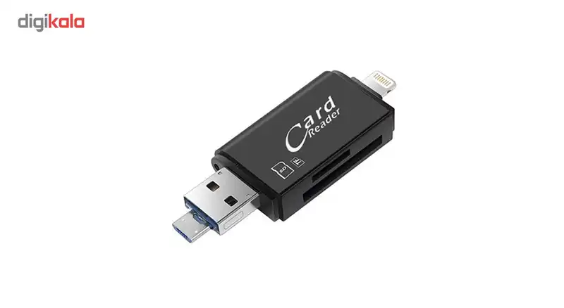 کارت خوان لایتنینگ و microUSB OTG اس کارت ریدر مدل FAT32