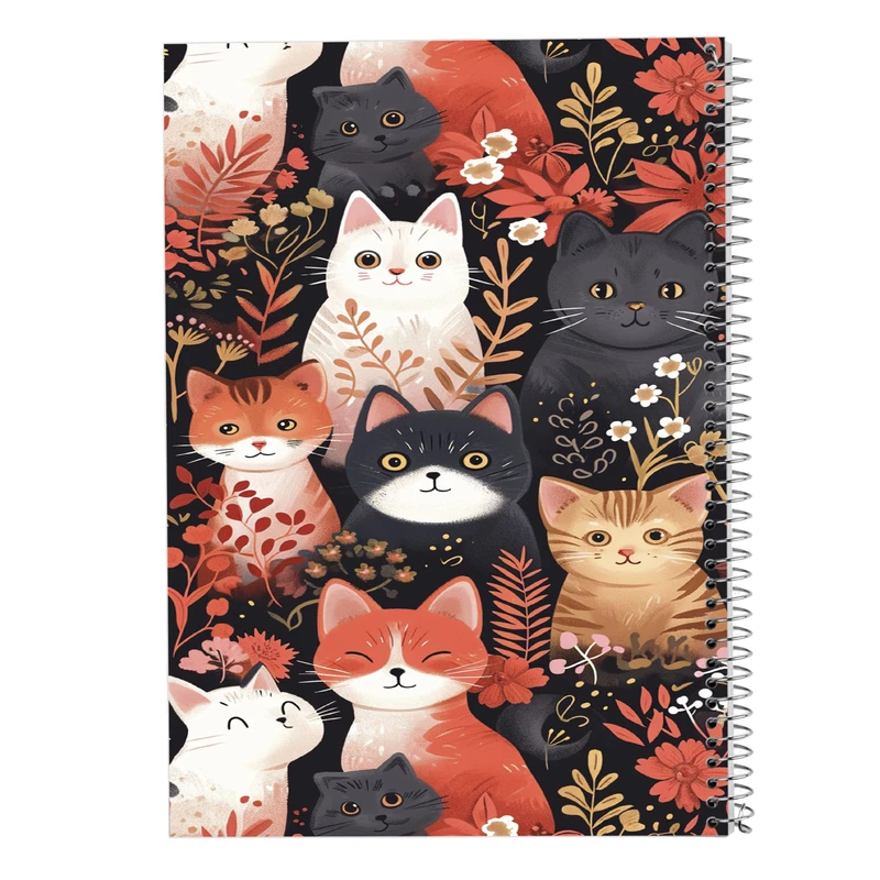 دفتر مشق 50 برگ مدوپد مدل سگ و گربه کد DF17306