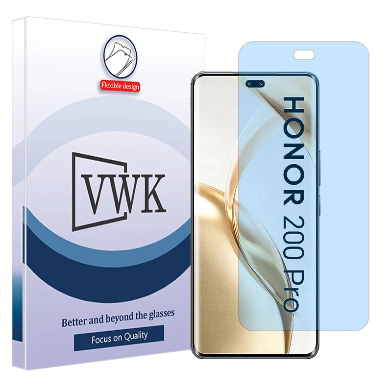 محافظ صفحه نمایش ضداشعه آبی وی دبلیو کی مدل Tough مناسب برای گوشی موبایل آنر 200 Pro