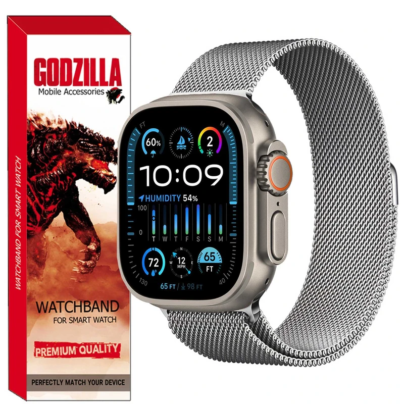 بند گودزیلا مدل Milanese مناسب برای ساعت هوشمند اسمارت واچ T800 Ultra 2 / T900 Ultra 2