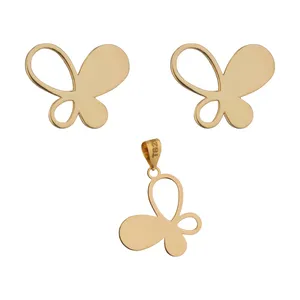 نیم ست طلا 18 عیار زنانه میو گلد مدل N52