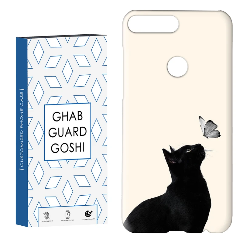 کاور قاب گارد گوشی طرح گربه کد Dimo-316 مناسب برای گوشی موبایل هوآوی Y7 2018 / Y7 Prime 2018 / Honor 7C