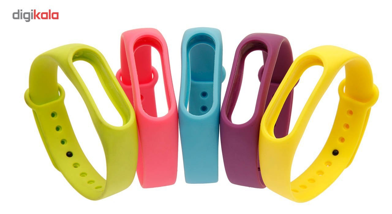 بند مچ بند هوشمند شیائومی مدل  Mi Band 2 Silicone  بسته 5 عددی