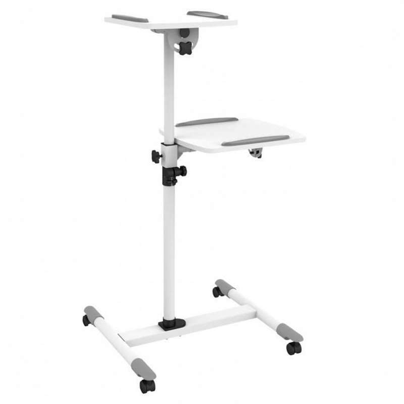 پایه پروژکتور پرتابل مدل چرخدار دو طبقه پایه پروژکتور پرتابل مدل چرخدار دو طبقه