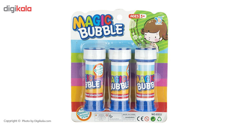 مایع حباب ساز مدل Magic Bubble بسته سه عددی