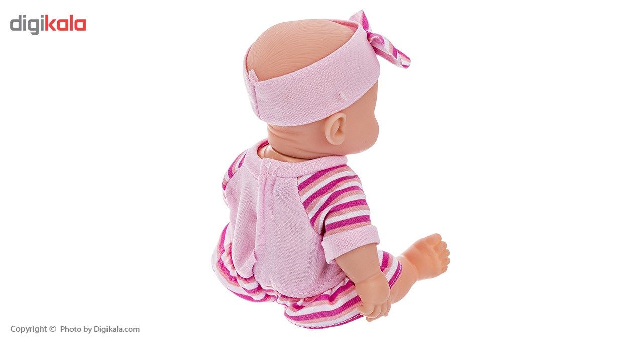 عروسک مدل Pink Shirt and Striped Skirt ارتفاع 25 سانتی متر main 1 2