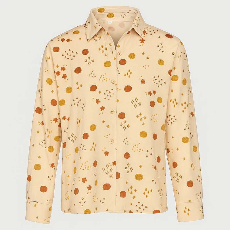 شومیز آستین بلند یقه برگردان زنانه مدل TR101