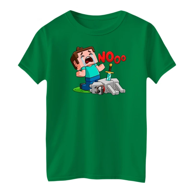 تی شرت آستین کوتاه بچگانه مدل ماینکرفت کد 07