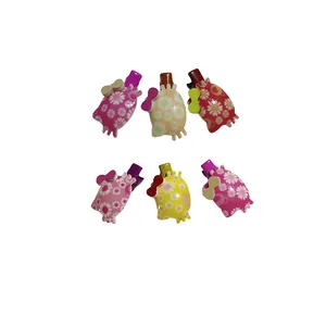 گیره مو دخترانه مدل کیتی گلدار بسته 6 عددی