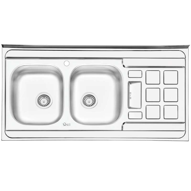 سینک ایلیا استیل مدل 3021L روکار سایز 60 × 120 سانتی متر