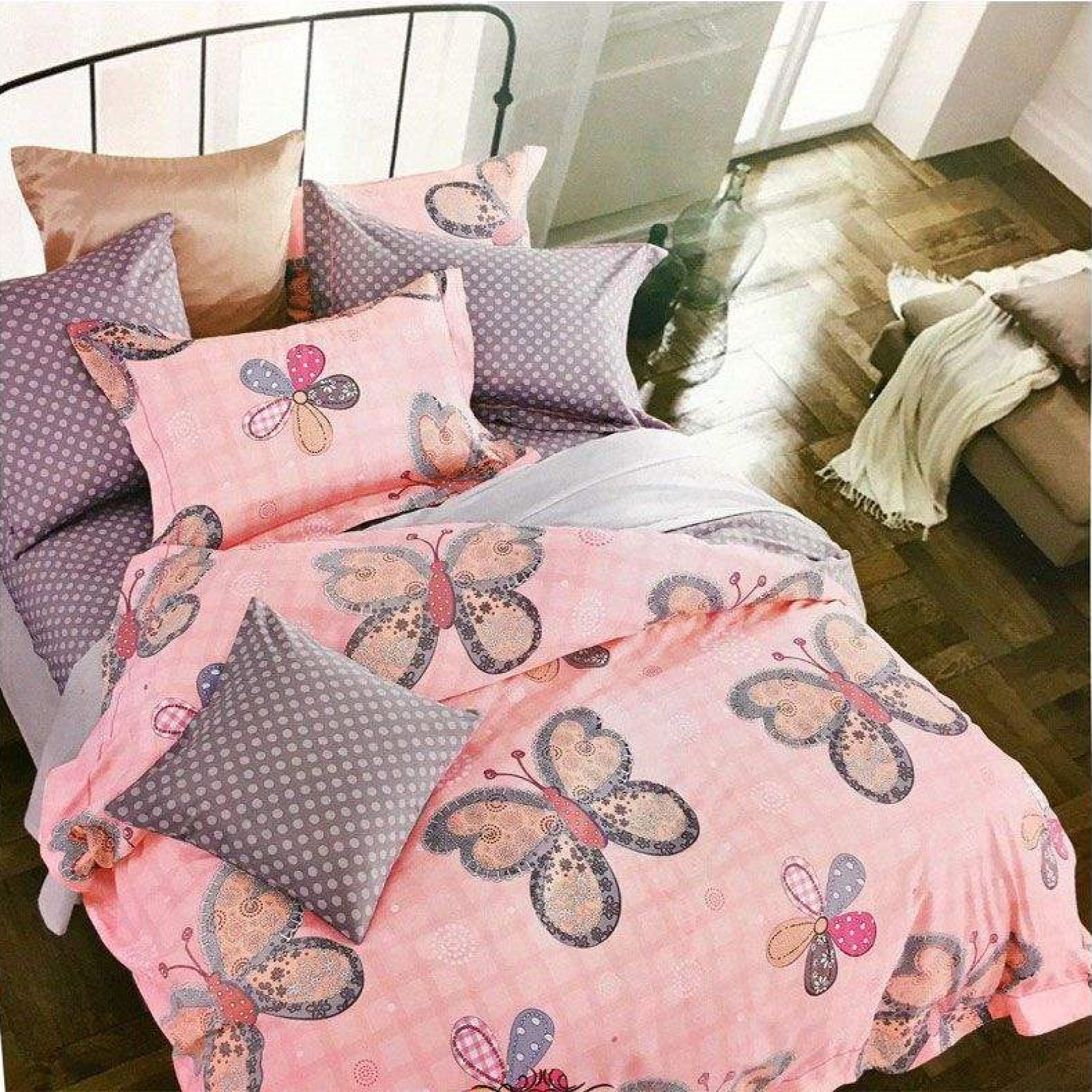 سرویس خواب کوکو جم مدل butterfly کد 180 دونفره 6 تکه