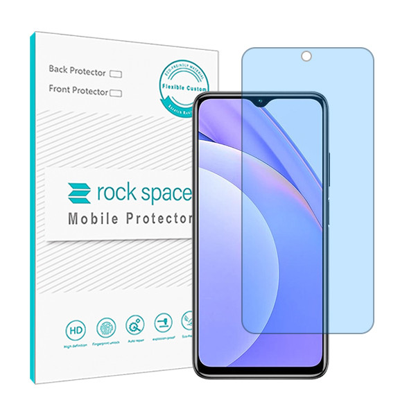 محافظ صفحه نمایش ضداشعه آبی راک اسپیس مدل HyBLU مناسب برای گوشی موبایل شیائومی Redmi Note 9 4G