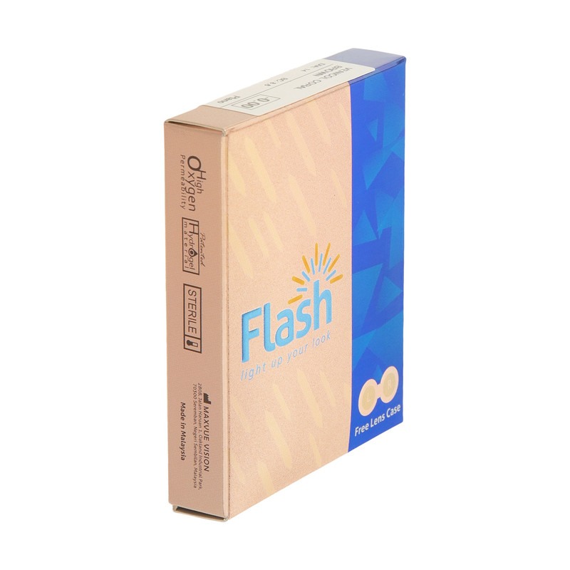 لنز چشم فلش مدل ونیکول رنگ عسلی روشن طبیعی