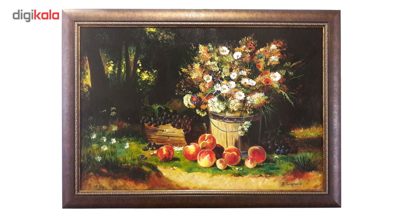 مدل نقاشی رنگ روغن گل و میوه