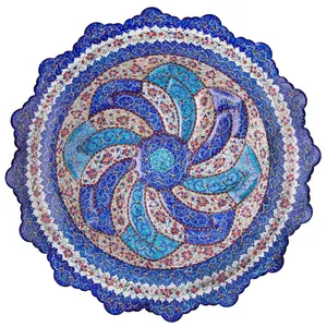 بشقاب مسی میناکاری اثر ابوالقاسمی کد170089