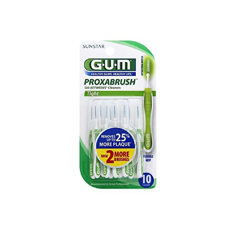 سری یدک مسواک بین دندانی جی یو ام مدل Proxabrush بسته 10 عددی