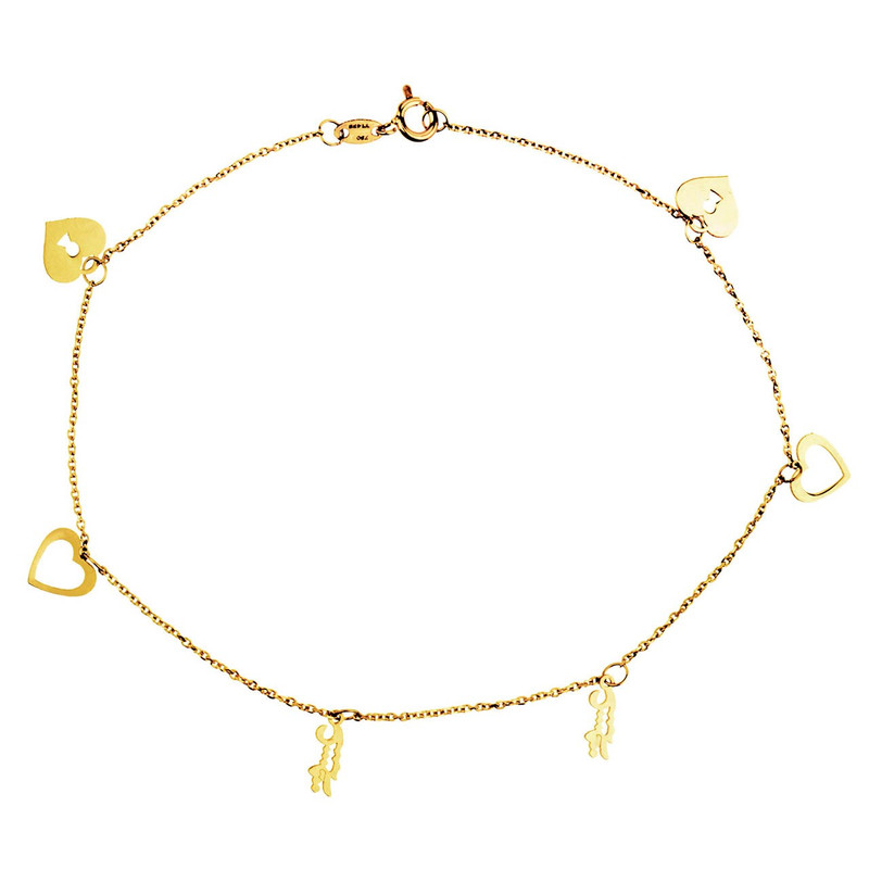 پابند طلا 18 عیار ماهک مدل MA0092 پابند طلا 18 عیار ماهک مدل MA0092