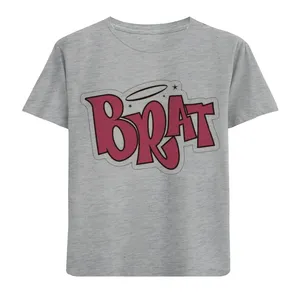 تی شرت آستین کوتاه دخترانه مدل F653 BRAT