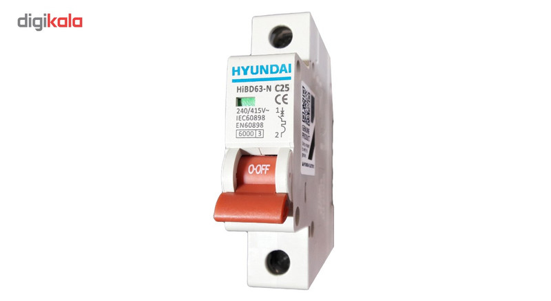 فیوز مینیاتوری تک فاز 25 آمپر  کد C25