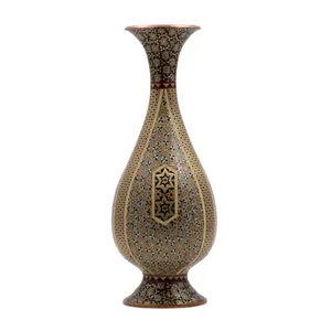 گلدان خاتم کاری رستا طرح صراحی 4 -21 -101 ارتفاع 25 سانتی متر