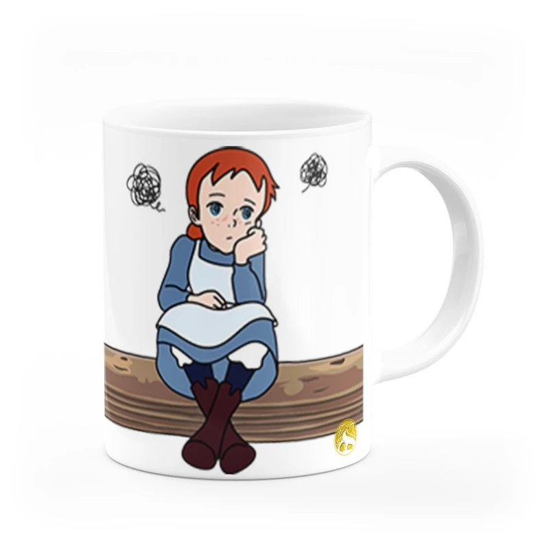 ماگ هومرو طرح انیمیشن آن شرلی با موهای قرمز مدل MG3273