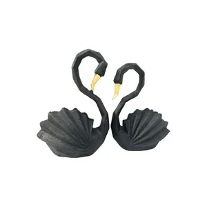 مجسمه دنیا دکوری سرمد مدل قو مجموعه 2 عددی