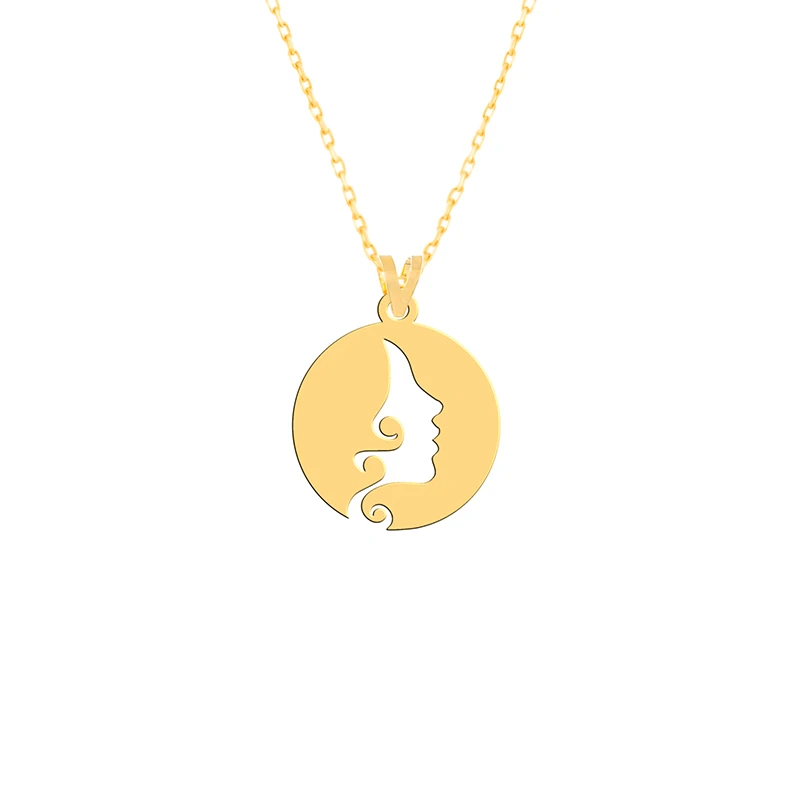 گردنبند طلا 18 عیار زنانه فرشته مدل زن WNLZ-000396