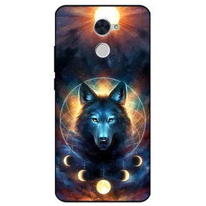 Megafone Wolf and Moon 8006 Cover For Huawei Y7 Prime 2017 / Y7 2017