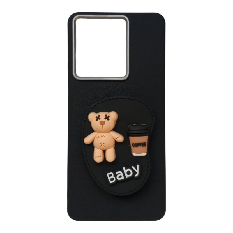 کاور طرح چرم مدل پاپ سوکت دار مناسب برای گوشی موبایل شیائومی Redmi Note 13