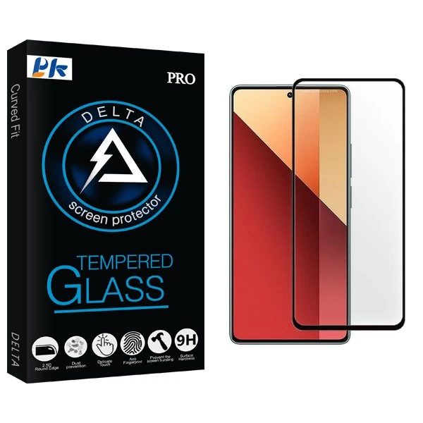 محافظ صفحه نمایش شیشه ای پی کی مدل Delta مناسب برای گوشی موبایل شیائومی Redmi Note 13 Pro 5G