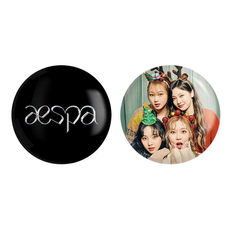 مگنت خندالو طرح گروه Aespa کد 1246112462 مجموعه 2 عددی