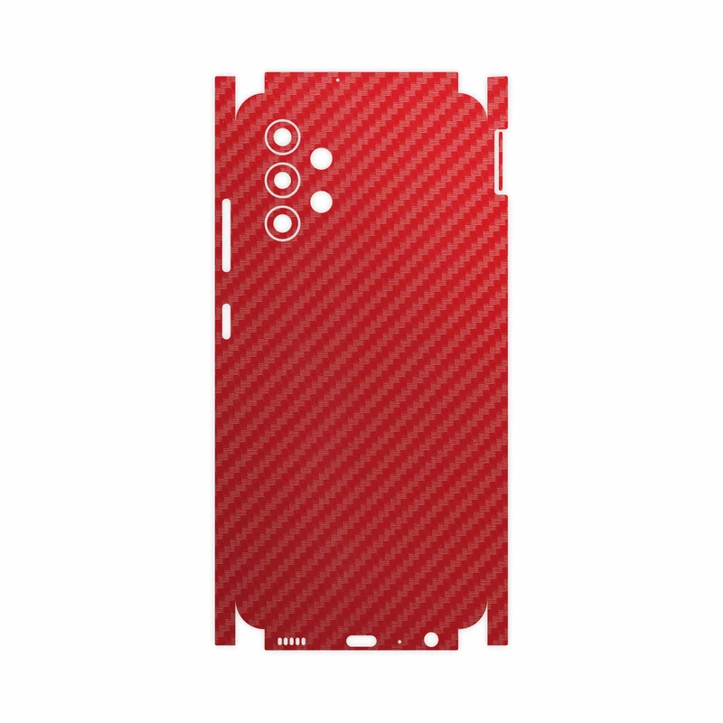 برچسب پوششی ماهوت مدل Red-Fiber-FullSkin مناسب برای گوشی موبایل سامسونگ Galaxy A32 4G