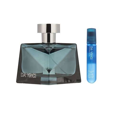 ادو پرفیوم مردانه ژک ساف مدل DA VINCI حجم 100 میلی لیتر به همراه عطر جیبی مردانه ژک ساف مدل DA VINCI حجم 22 میلی لیتر 