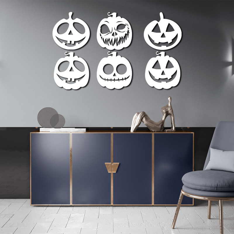 دیوارکوب مدل هالووین مجموعه 6 عددی