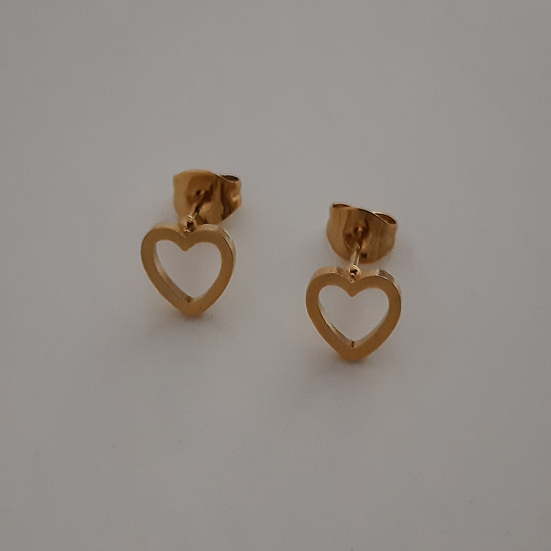 گوشواره زنانه طرح قلب کد ach-036