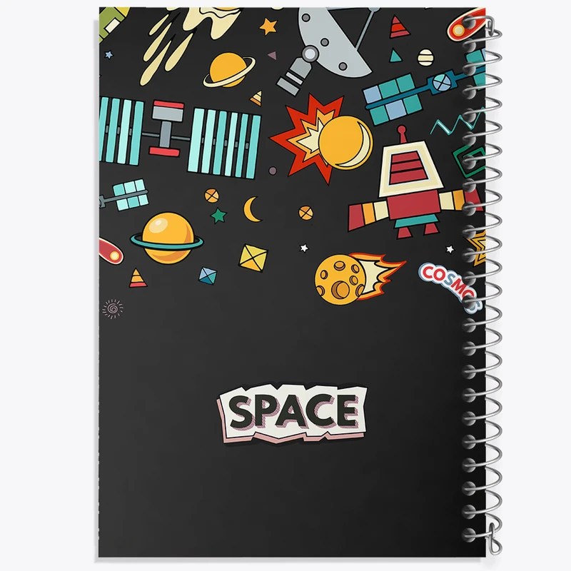 دفتر ژورنال نویسی 50 برگ خندالو مدل نقطه ای طرح فضایی کد N588