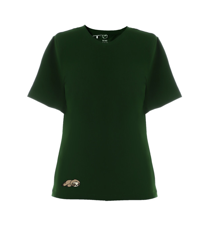 تی شرت آستین کوتاه زنانه بنیس مدل کوالا رنگ سبز