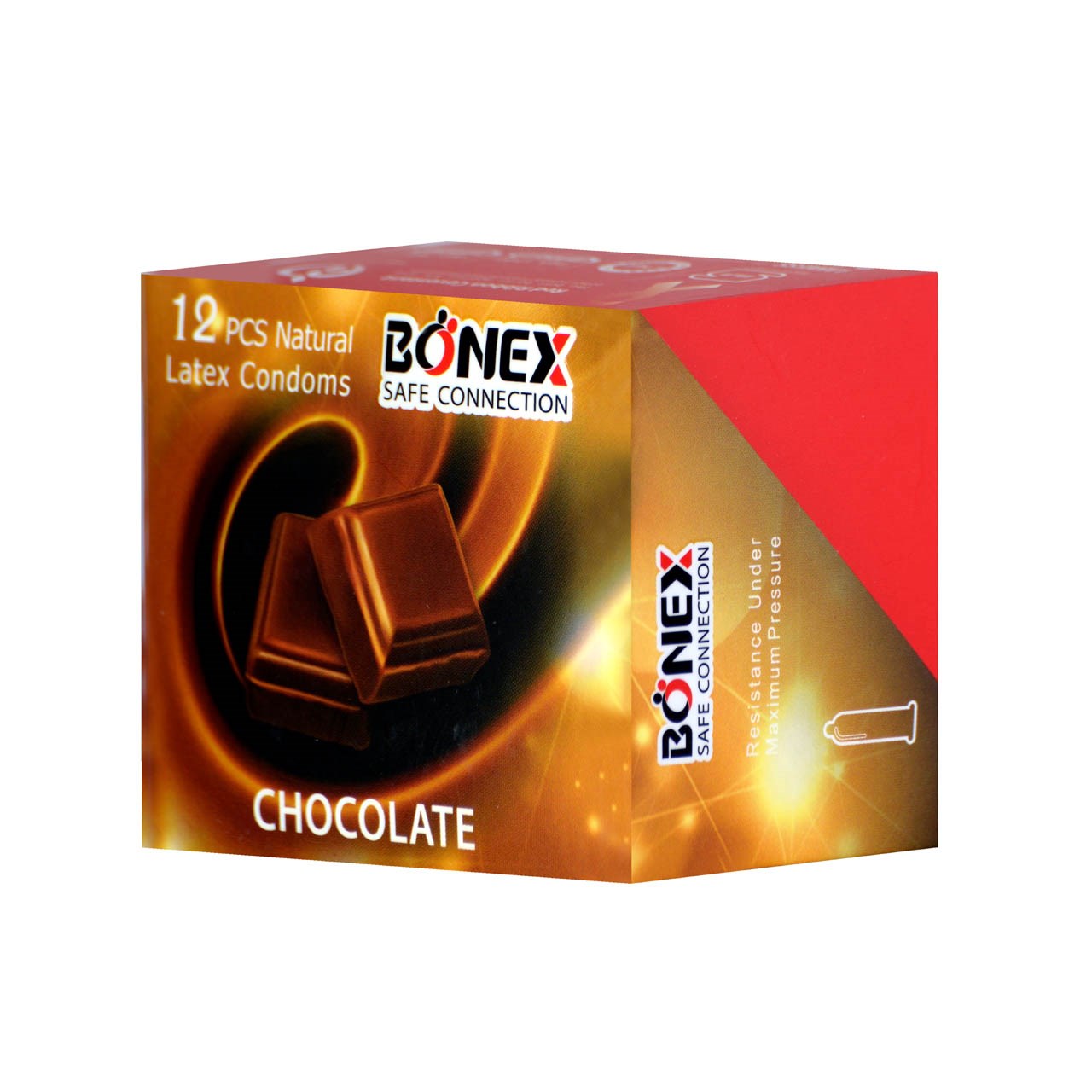 کاندوم بونکس مدل Chocolate بسته 12 عددی