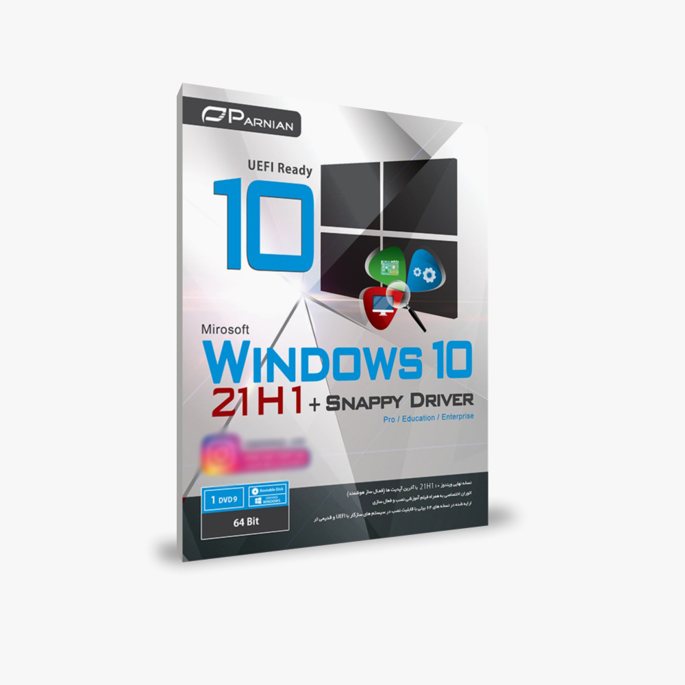 سیستم عامل Windows 10 21H1 UEFI + Snappy Driver نشر پرنیان